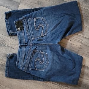 Silver Jeans- Suki Striaght - W28/L32 - Dark blue